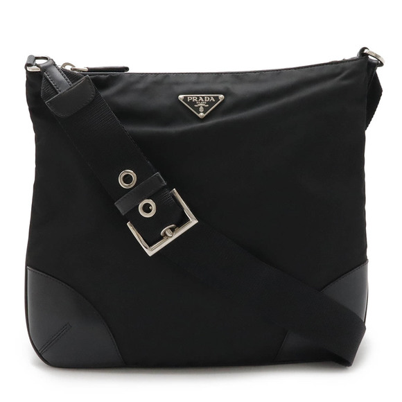 Prada leather nylon Crossbody black - Picture 1 of 8